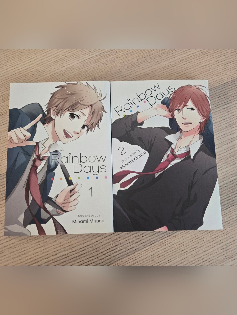 Rainbow Days Volumes 1-2 by Minami Mizuno - Manga Set (White, Black, Red)